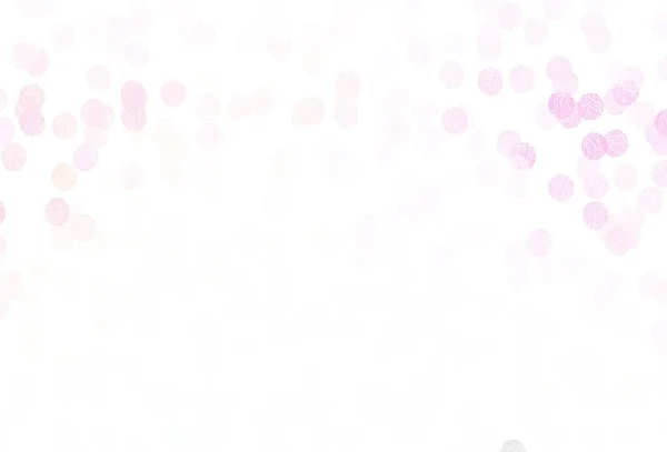 浅色粉红 黄色矢量背景点缀 采用带气泡的抽象风格的模糊装饰设计 您的品牌书的新模板 — 图库矢量图片