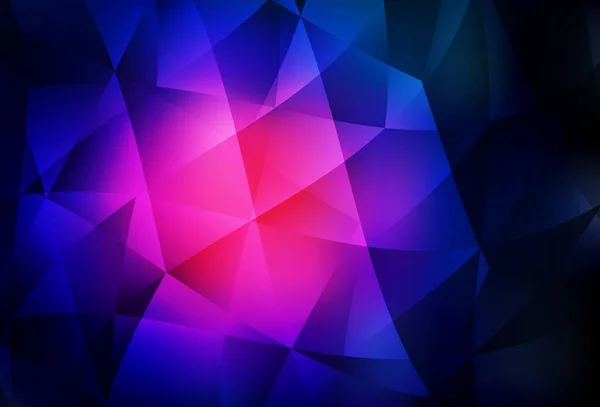 Σκούρο Ροζ Μπλε Διανυσματικό Χαμηλό Poly Διάταξη Πολυγωνική Αφηρημένη Απεικόνιση — Διανυσματικό Αρχείο