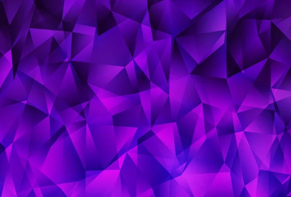 Темно Фіолетовий Рожевий Вектор Низькополімерне Компонування Сучасна Абстрактна Ілюстрація Трикутниками — стоковий вектор