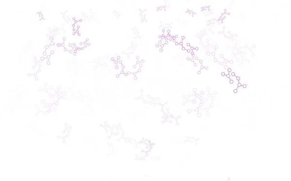 Светло Фиолетовый Розовый Векторный Узор Сетью Искусственного Интеллекта Абстрактная Иллюстрация — стоковый вектор