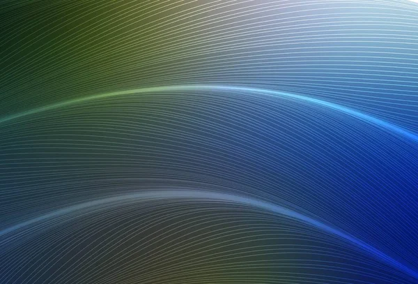 Темно Синяя Зеленая Векторная Текстура Изогнутыми Линиями Современная Абстрактная Градиентная — стоковый вектор