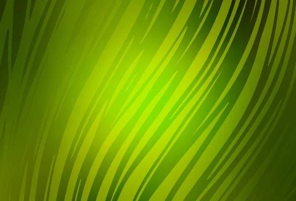 Verde Claro Fundo Borrão Colorido Vetor Amarelo Ilustração Colorida Brilhante — Vetor de Stock