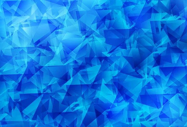 Luz Vetor Azul Brilhante Triangular Pano Fundo Uma Ilustração Cor — Vetor de Stock