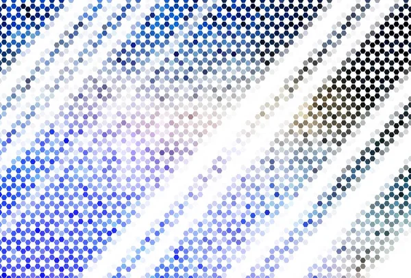 Layout Vettoriale Azzurro Chiaro Con Forme Esagonali Illustrazione Astratta Glitter — Vettoriale Stock