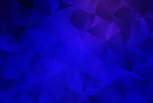 Fondo Abstracto Polígono Vectorial Azul Oscuro Muestra Geométrica Triangular Con — Vector de stock