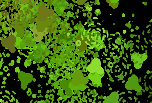 Темно Зеленый Желтый Векторный Узор Произвольной Формы Декоративный Дизайн Абстрактном — стоковый вектор