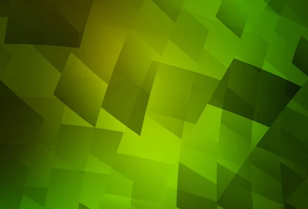 Hellgrüner Gelber Vektorhintergrund Polygonalen Stil Dekorative Gestaltung Abstrakten Stil Mit — Stockvektor