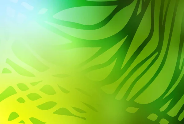 Světle Zelená Žlutý Vektor Barevně Rozmazané Pozadí Moderní Abstraktní Ilustrace — Stockový vektor
