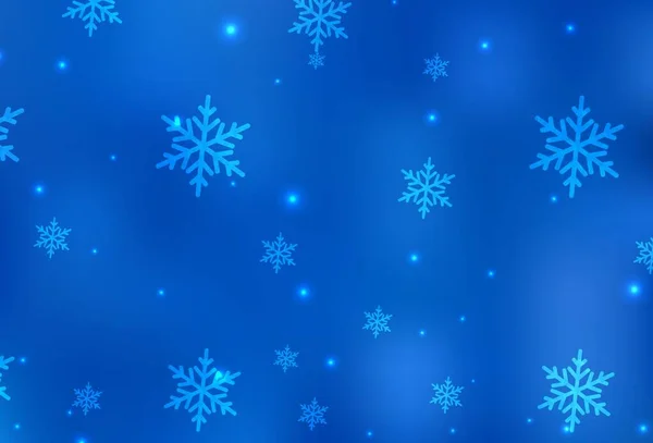 Світлий Blue Векторний Шаблон Карнавальному Стилі Розумна Ілюстрація Градієнтними Різдвяними — стоковий вектор