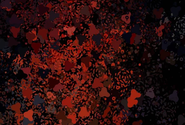 Textura Vectorial Rojo Oscuro Con Formas Abstractas Ilustración Colorida Simple — Vector de stock