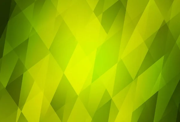 Fond Vert Clair Vecteur Jaune Avec Losange Illustration Abstraite Gradient — Image vectorielle