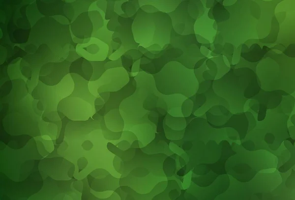 Fondo Vectorial Verde Oscuro Con Formas Abstractas Diseño Decorativo Estilo — Vector de stock