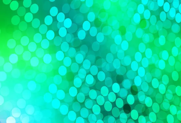 Lichtgroene Vectorachtergrond Met Stippen Glitter Abstracte Illustratie Met Wazige Druppels — Stockvector