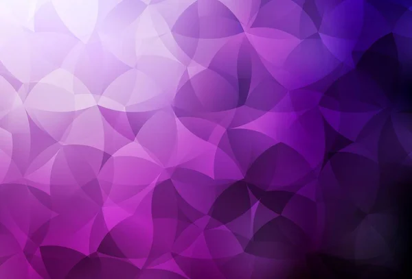 Mörk Rosa Vektor Triangel Mosaik Bakgrund Färgglad Illustration Polygonal Stil — Stock vektor