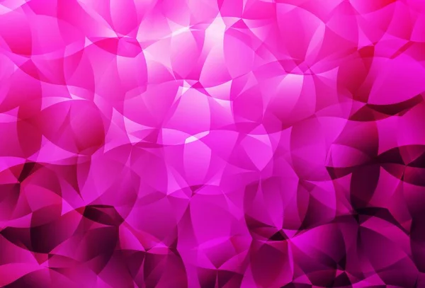 Светло Розовый Векторный Треугольник Мозаичный Фон Красочная Абстрактная Иллюстрация Треугольниками — стоковый вектор