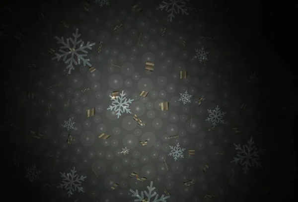 Σκούρο Γκρι Διάνυσμα Φόντο Στυλ Διακοπών Πολύχρωμη Απεικόνιση Χιόνι Και — Διανυσματικό Αρχείο