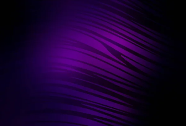 Fundo Vetor Roxo Escuro Com Linhas Curvas Ilustração Criativa Estilo — Vetor de Stock