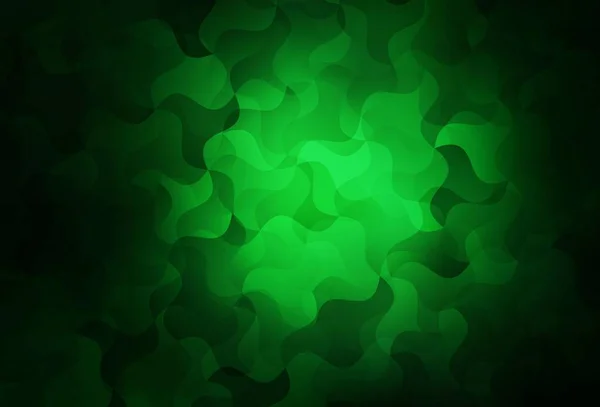 Fond Mosaïque Triangle Vectoriel Vert Foncé Illustration Colorée Brillante Avec — Image vectorielle