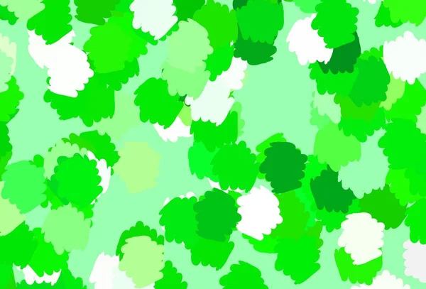 Hellgrüner Vektorhintergrund Mit Abstrakten Formen Einfache Farbenfrohe Illustration Mit Abstrakten — Stockvektor