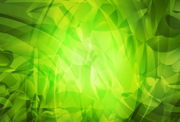 Verde Claro Textura Vetorial Amarela Com Formas Abstratas Formas Caóticas — Vetor de Stock