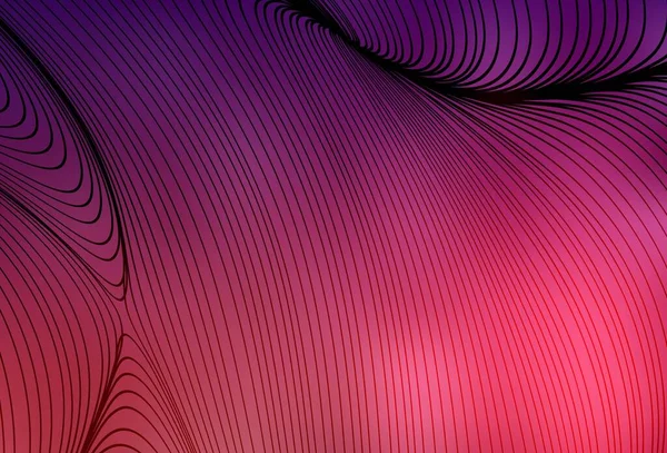 Dark Purple Pink Vector Background Wry Lines Creative Illustration Halftone — Διανυσματικό Αρχείο