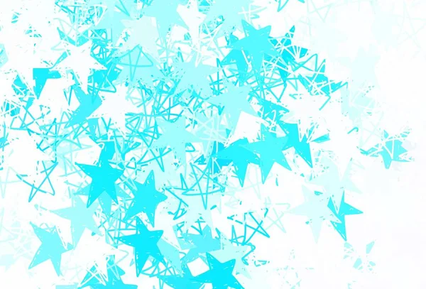 Rosa Claro Fondo Vector Azul Con Estrellas Colores Diseño Decorativo — Vector de stock