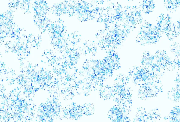 Světlé Blue Vektor Přírodní Pozadí Listy Zářící Barevná Ilustrace Listy — Stockový vektor