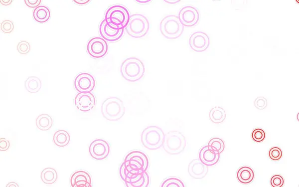 Modèle Vectoriel Rose Clair Avec Des Cercles Illustration Abstraite Moderne — Image vectorielle