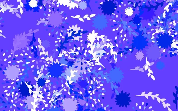 Licht Lila Vektor Eleganter Hintergrund Mit Blumen Abstrakte Illustration Mit — Stockvektor