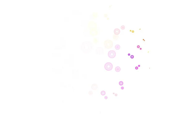 Licht Multicolor Vector Achtergrond Met Bubbels Wazig Decoratief Ontwerp Abstracte — Stockvector