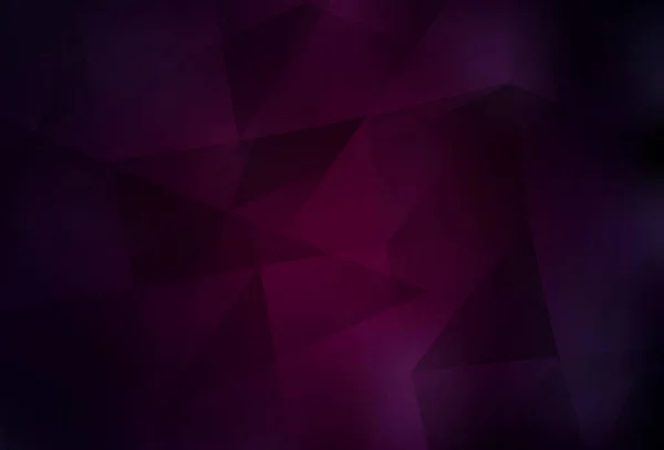 Тёмно Розовый Вектор Абстрактный Многоугольный Шаблон Красочная Иллюстрация Абстрактном Стиле — стоковый вектор
