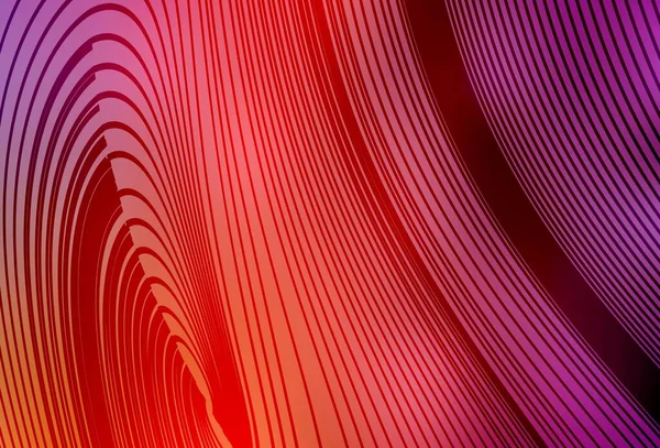 Licht Roze Gele Vector Achtergrond Met Wrange Lijnen Een Circumflex — Stockvector