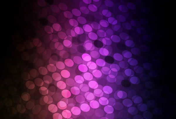 Dark Purple Textura Vetorial Rosa Com Discos Ilustração Com Conjunto — Vetor de Stock