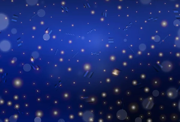 Темный Синий Векторный Фон Пузырями Размытый Декоративный Дизайн Абстрактном Стиле — стоковый вектор