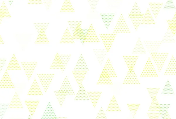 Light Green Red Vector Template Crystals Triangles Abstract Gradient Illustration — Wektor stockowy