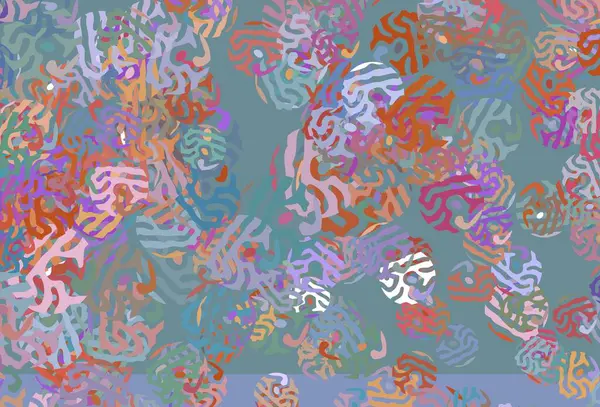 Licht Multicolor Vector Achtergrond Met Abstracte Vormen Illustratie Met Kleurrijke — Stockvector