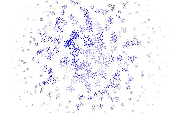 ライトブルー 人工知能データとレッドベクトル背景 グラデーションラインとドットを持つカラーAi構造 ポスター 技術のバナーのパターン — ストックベクタ
