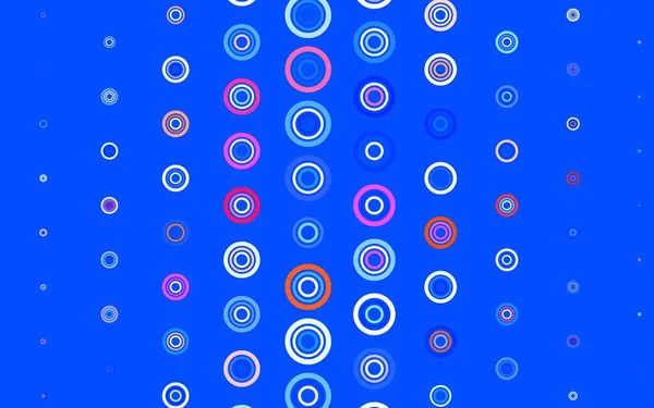 Ljusblå Gul Vektor Mönster Med Sfärer Modern Abstrakt Illustration Med — Stock vektor
