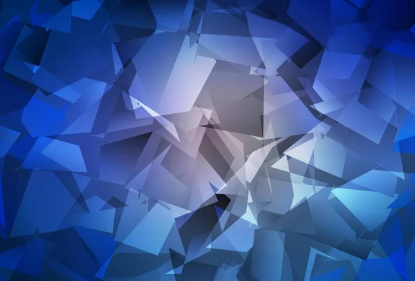 Dunkelrosa Blauer Vektorverlauf Dreiecke Textur Polygonale Abstrakte Illustration Mit Farbverlauf — Stockvektor
