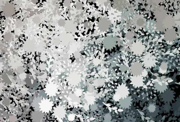 Memphis şekilli Light Gray vektör arkaplanı. Rastgele şekillerle soyut tarzda dekoratif tasarım. İşiniz için en iyi akıllı tasarım.