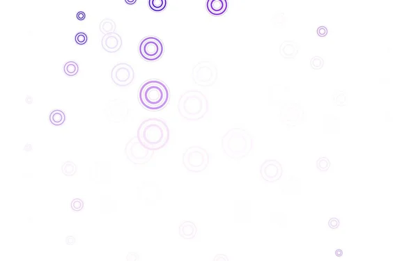 Luz Púrpura Patrón Vectorial Rosa Con Esferas Ilustración Abstracta Brillante — Vector de stock