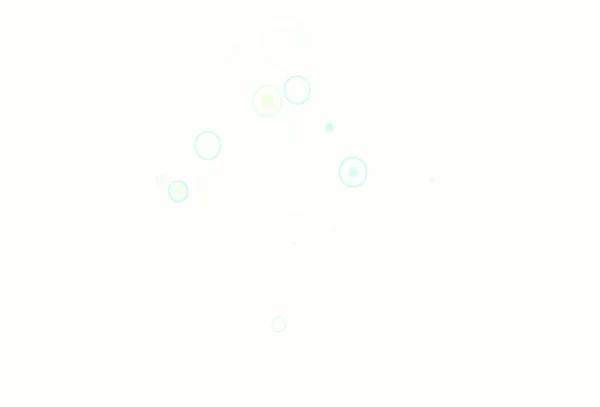 Світло Зелений Векторний Шаблон Колами Блискуча Абстрактна Ілюстрація Розмитими Краплями — стоковий вектор