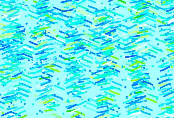 Светло Голубая Зеленая Векторная Текстура Цветными Линиями Современная Геометрическая Абстрактная — стоковый вектор