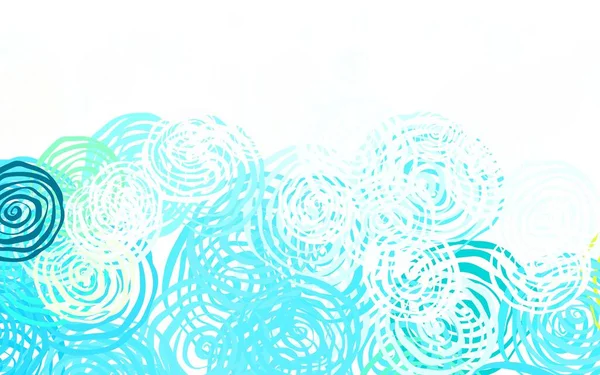 Modèle Élégant Vecteur Bleu Clair Jaune Avec Des Roses Illustration — Image vectorielle