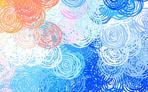 Light Blue Red Vector Abstract Design Roses Flowers Gradient White — 스톡 벡터