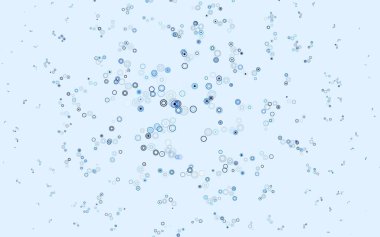 Disklerle açık gri vektör dokusu. Doğa tarzında bulanık halkaları olan güzel renkli çizimler. Fütürist reklamlar ve kitapçıklar için şablon.