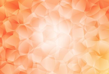 Karmaşık şekilli hafif turuncu vektör şablonu. Rastgele şekillerle soyut tarzda dekoratif tasarım. Bir cep telefonu için arka plan.