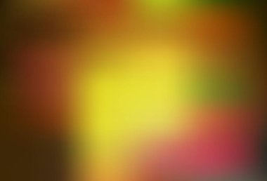 Koyu yeşil, sarı vektör renkli bulanık arkaplan. Görüntü stili ve gradyanı olan yeni renkli çizimler. İş tasarımınız için yeni biçim.