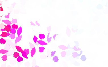 Açık mavi, soyut şekilli kırmızı vektör arkaplan. Renkli rastgele şekillerle modern soyut illüstrasyon. Kartvizitiniz için modern tasarım.