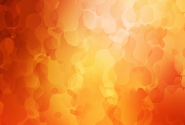 Açık kırmızı, kaotik şekilli sarı vektör şablonu. Soyut gradyan şekilli basit renkli çizimler. Kartvizitiniz için modern tasarım.